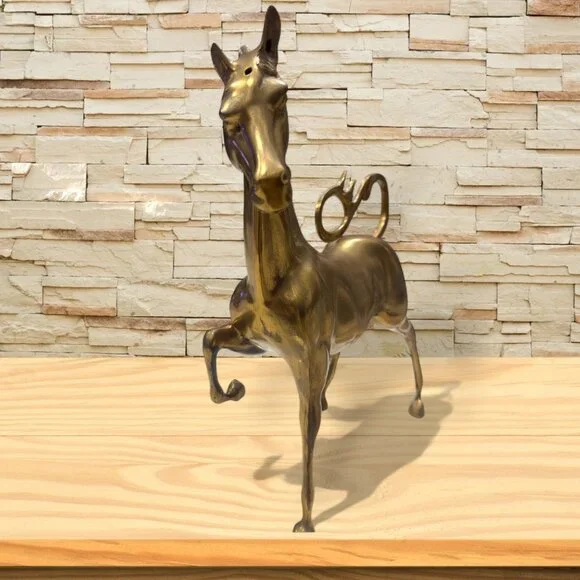 Vintage Brass Horse Statue - Picture 14 of 16